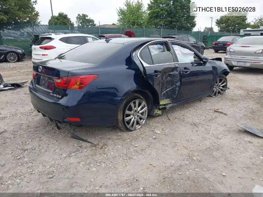 2014 Lexus Gs VIN: JTHCE1BL1E5026028 Lot: 42611767