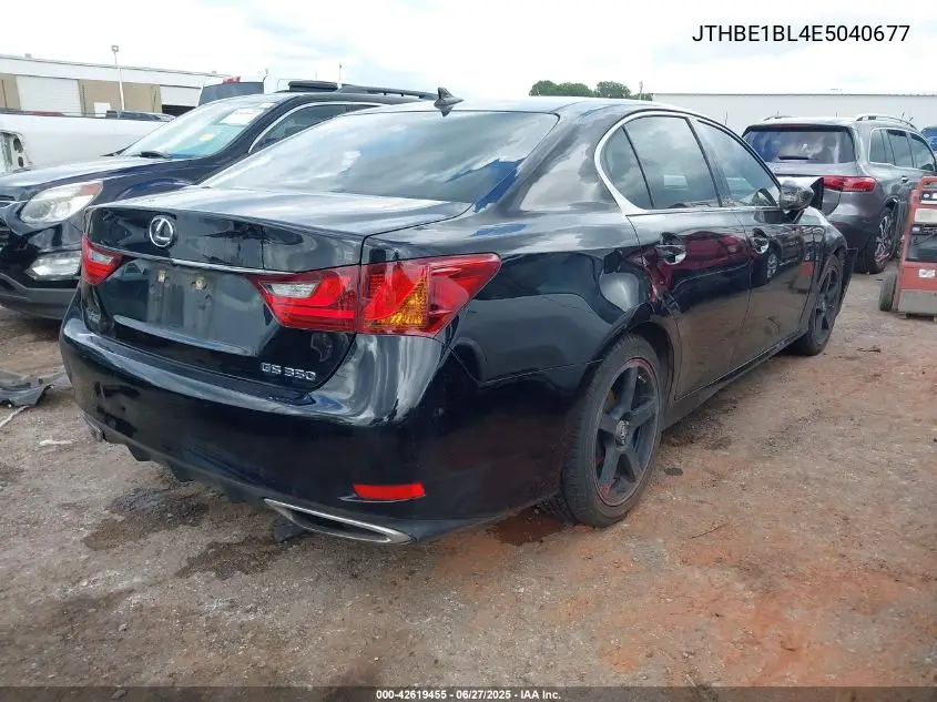 2014 Lexus Gs 350 VIN: JTHBE1BL4E5040677 Lot: 42619455