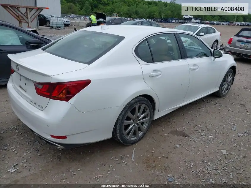 2015 Lexus Gs 350 VIN: JTHCE1BL8FA008408 Lot: 42208961