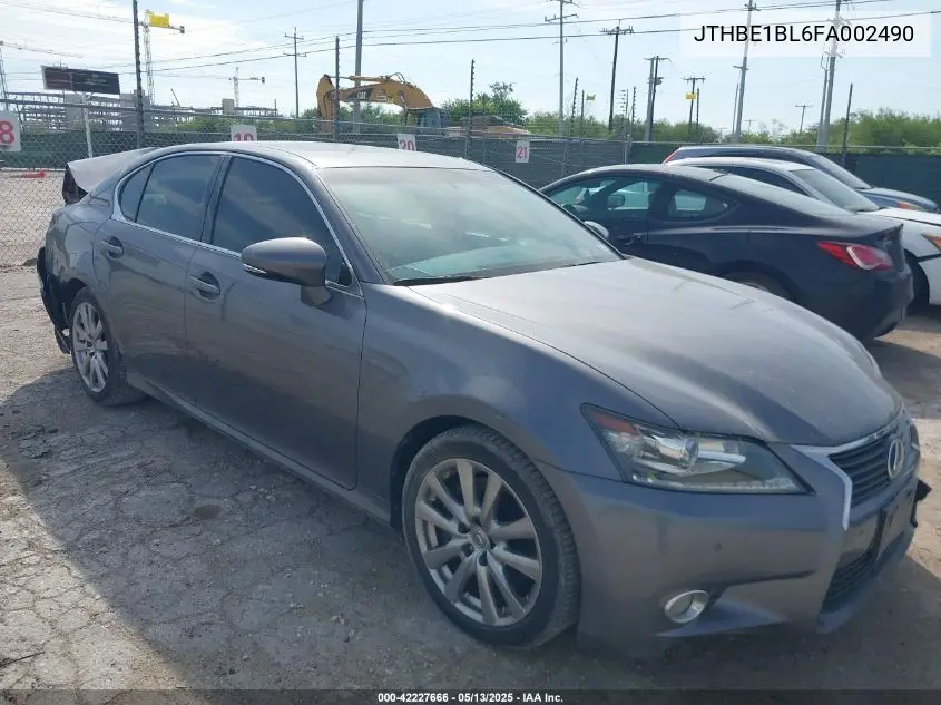 2015 Lexus Gs 350 VIN: JTHBE1BL6FA002490 Lot: 42227666