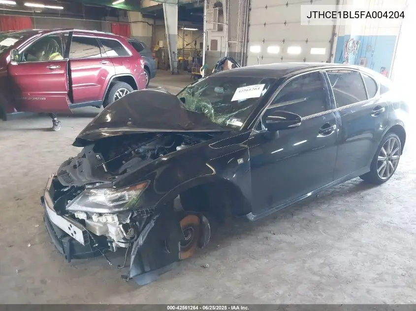 2015 Lexus Gs 350 VIN: JTHCE1BL5FA004204 Lot: 42561264