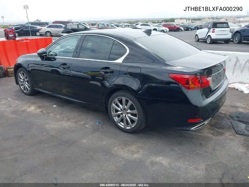 2015 Lexus Gs 350 VIN: JTHBE1BLXFA000290 Lot: 42565113