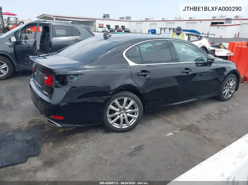 2015 Lexus Gs 350 VIN: JTHBE1BLXFA000290 Lot: 42565113