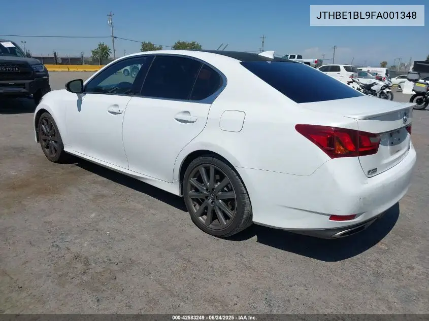 2015 Lexus Gs 350 VIN: JTHBE1BL9FA001348 Lot: 42583249