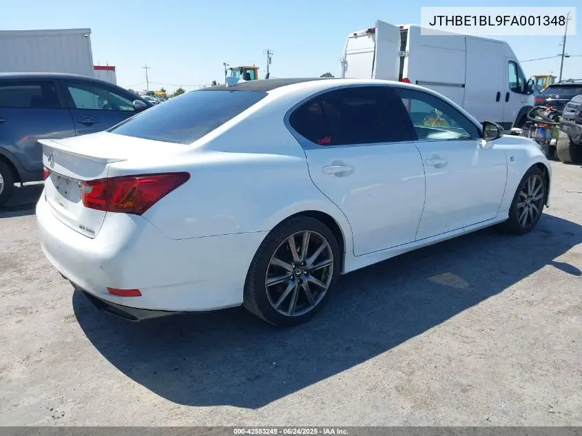 2015 Lexus Gs 350 VIN: JTHBE1BL9FA001348 Lot: 42583249