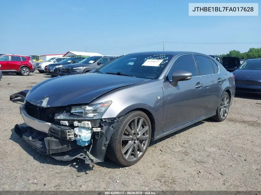 2015 Lexus Gs 350 VIN: JTHBE1BL7FA017628 Lot: 42590117