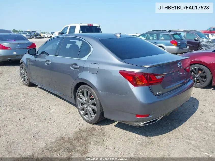 2015 Lexus Gs 350 VIN: JTHBE1BL7FA017628 Lot: 42590117