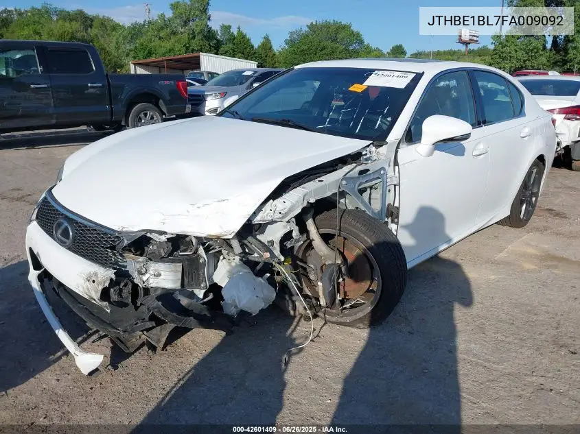 2015 Lexus Gs 350 VIN: JTHBE1BL7FA009092 Lot: 42601409
