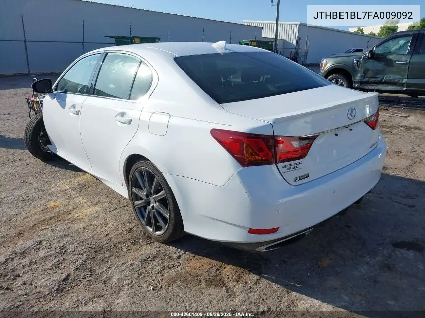 2015 Lexus Gs 350 VIN: JTHBE1BL7FA009092 Lot: 42601409