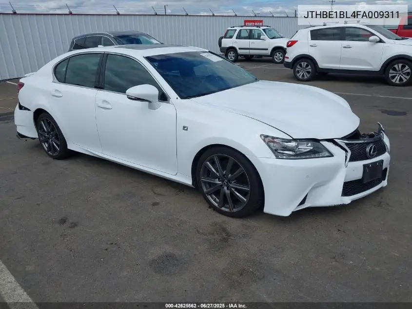 2015 Lexus Gs 350 VIN: JTHBE1BL4FA009311 Lot: 42625562