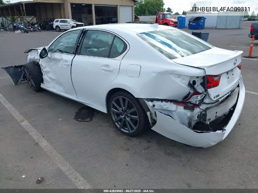 2015 Lexus Gs 350 VIN: JTHBE1BL4FA009311 Lot: 42625562