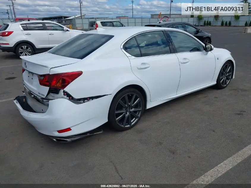 2015 Lexus Gs 350 VIN: JTHBE1BL4FA009311 Lot: 42625562