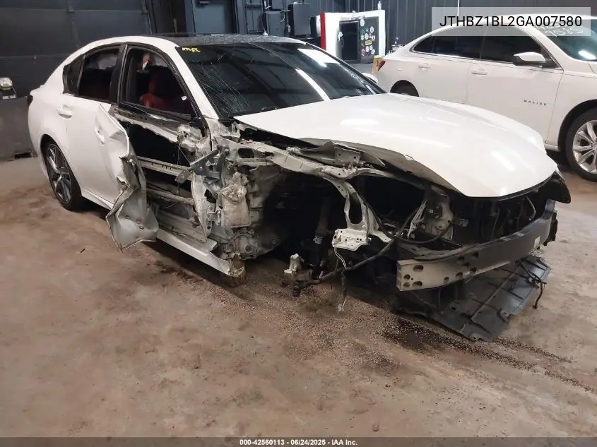 2016 Lexus Gs 350 F Sport VIN: JTHBZ1BL2GA007580 Lot: 42560113