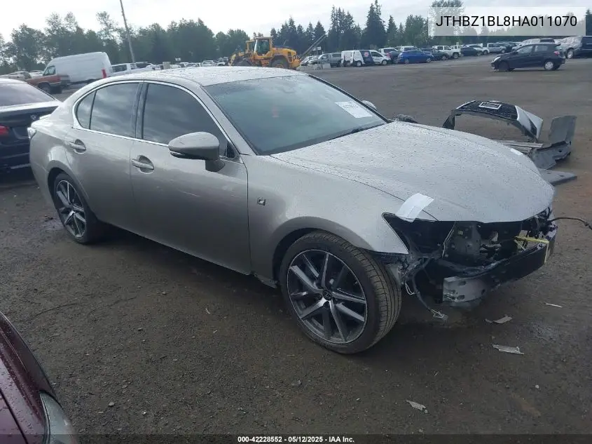 2017 Lexus Gs 350 F Sport VIN: JTHBZ1BL8HA011070 Lot: 42228552