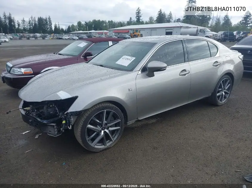 2017 Lexus Gs 350 F Sport VIN: JTHBZ1BL8HA011070 Lot: 42228552