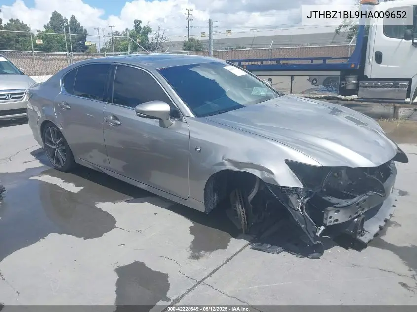 2017 Lexus Gs 350 F Sport VIN: JTHBZ1BL9HA009652 Lot: 42228649