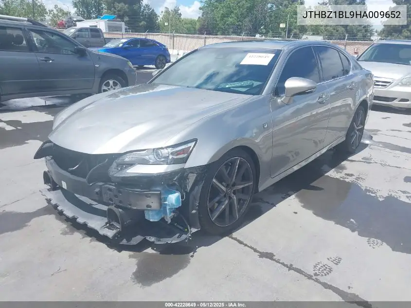 2017 Lexus Gs 350 F Sport VIN: JTHBZ1BL9HA009652 Lot: 42228649