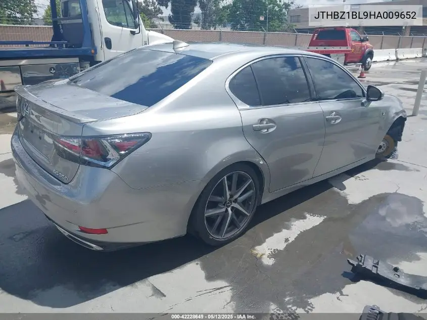 2017 Lexus Gs 350 F Sport VIN: JTHBZ1BL9HA009652 Lot: 42228649