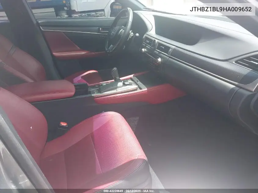 2017 Lexus Gs 350 F Sport VIN: JTHBZ1BL9HA009652 Lot: 42228649