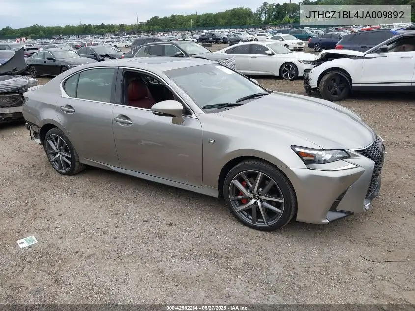 2018 Lexus Gs 350 F Sport VIN: JTHCZ1BL4JA009892 Lot: 42582284