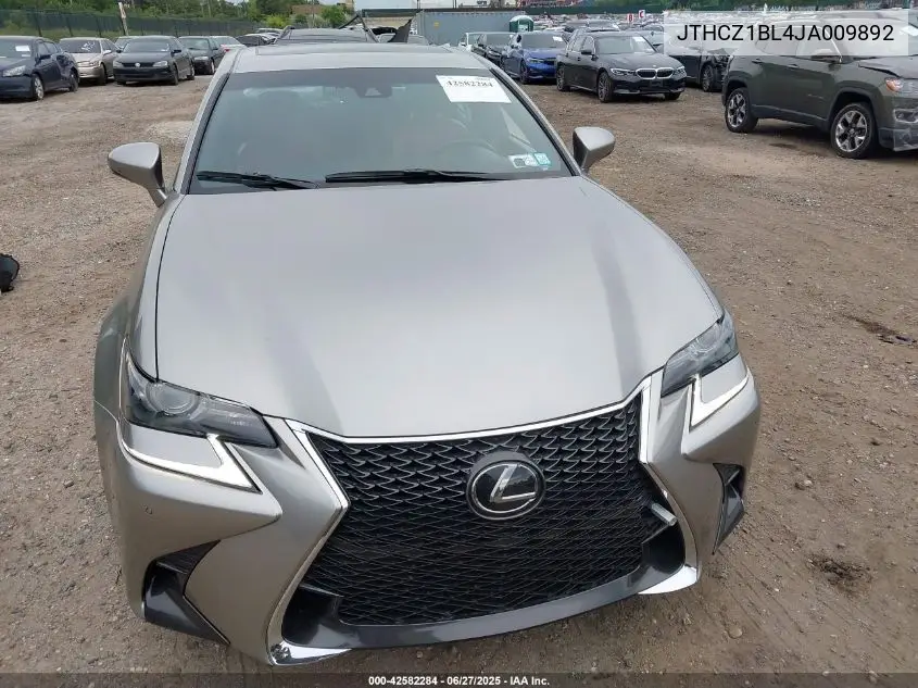 2018 Lexus Gs 350 F Sport VIN: JTHCZ1BL4JA009892 Lot: 42582284