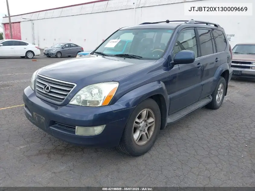2003 Lexus Gx 470 VIN: JTJBT20X130009669 Lot: 42196509