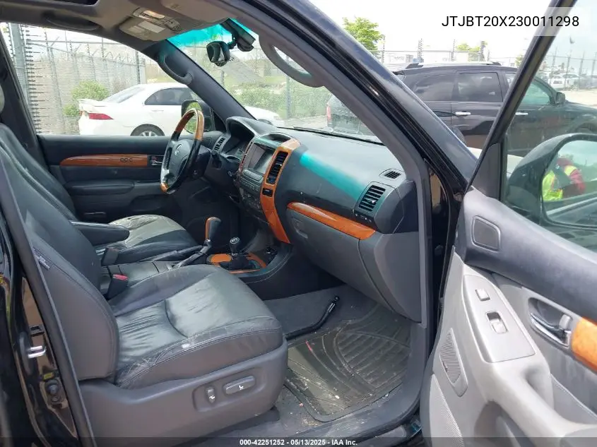 2003 Lexus Gx 470 VIN: JTJBT20X230011298 Lot: 42251252