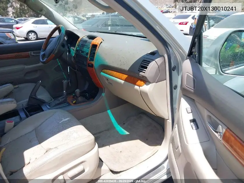 2003 Lexus Gx 470 VIN: JTJBT20X130010241 Lot: 42559435