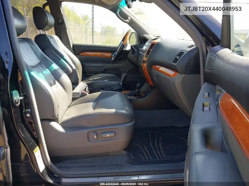 2004 Lexus Gx 470 VIN: JTJBT20X440048953 Lot: 42242448