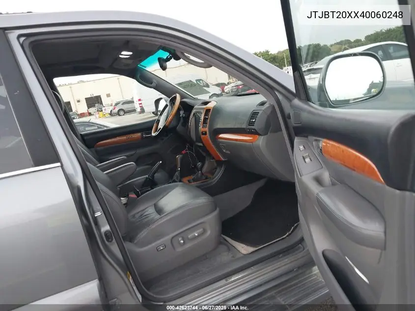 2004 Lexus Gx 470 VIN: JTJBT20XX40060248 Lot: 42623744