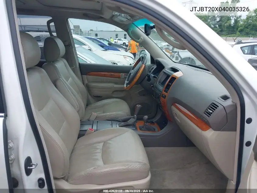 jtjbt20x040035326 JTJBT20X040035326 2004 Lexus Gx 470