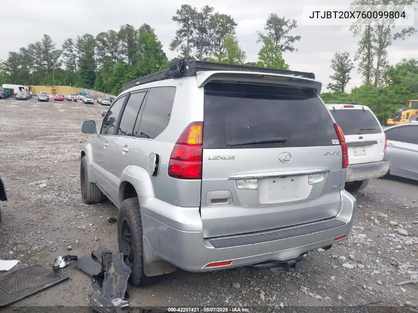 2006 Lexus Gx 470 VIN: JTJBT20X760099804 Lot: 42207421