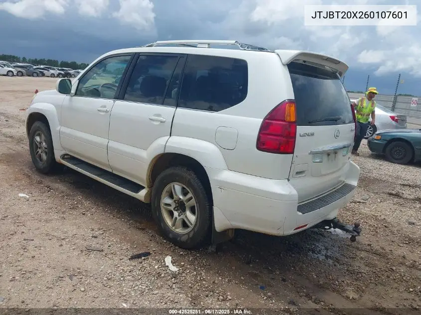 2006 Lexus Gx 470 VIN: JTJBT20X260107601 Lot: 42525251