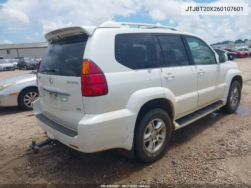 2006 Lexus Gx 470 VIN: JTJBT20X260107601 Lot: 42525251