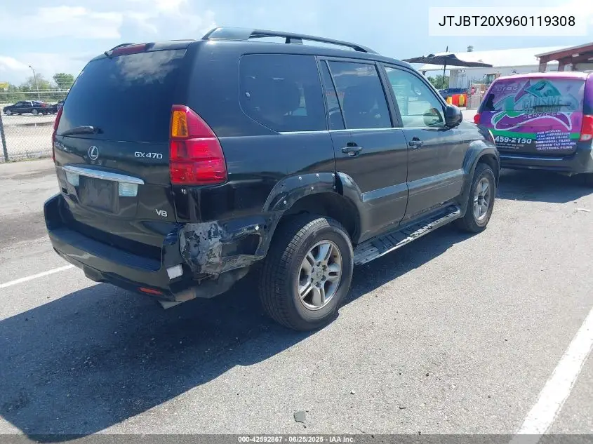2006 Lexus Gx 470 VIN: JTJBT20X960119308 Lot: 42592867