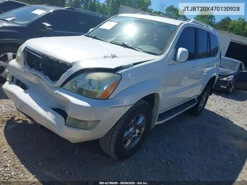 2007 Lexus Gx 470 VIN: JTJBT20X470130928 Lot: 42166499