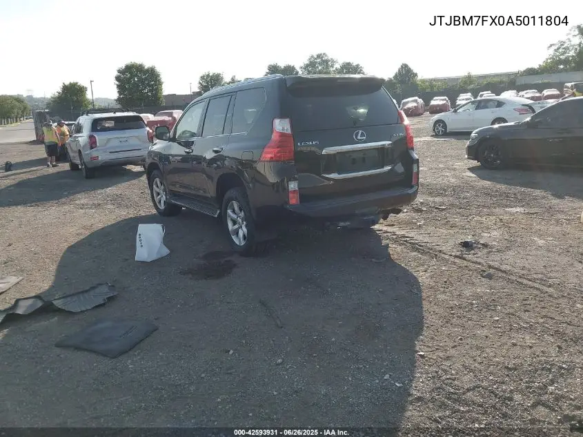 2010 Lexus Gx 460 VIN: JTJBM7FX0A5011804 Lot: 42593931