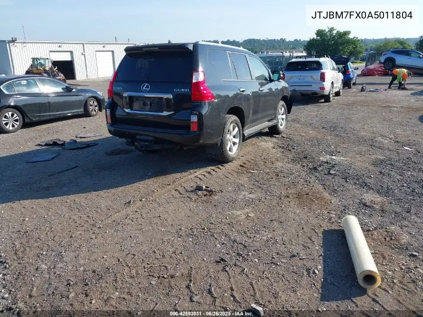 2010 Lexus Gx 460 VIN: JTJBM7FX0A5011804 Lot: 42593931