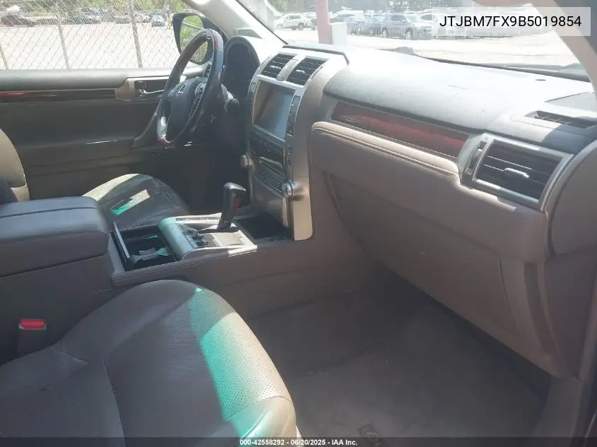 2011 Lexus Gx 460 VIN: JTJBM7FX9B5019854 Lot: 42558292