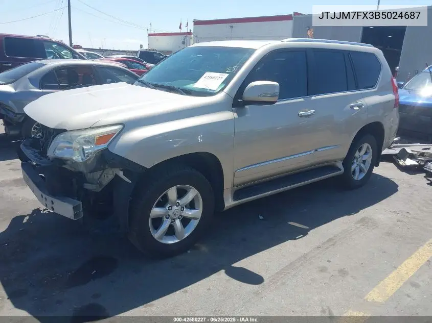 2011 Lexus Gx 460 Premium VIN: JTJJM7FX3B5024687 Lot: 42580227