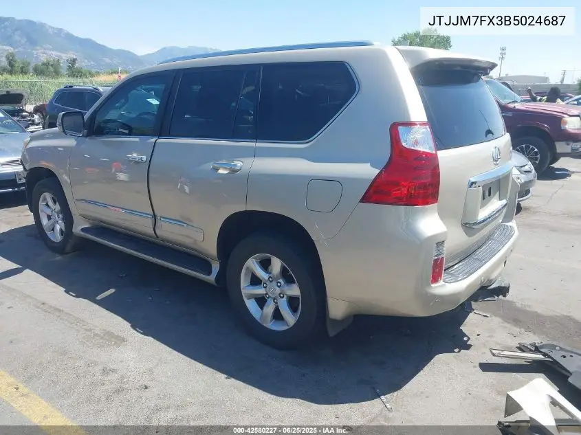 2011 Lexus Gx 460 Premium VIN: JTJJM7FX3B5024687 Lot: 42580227