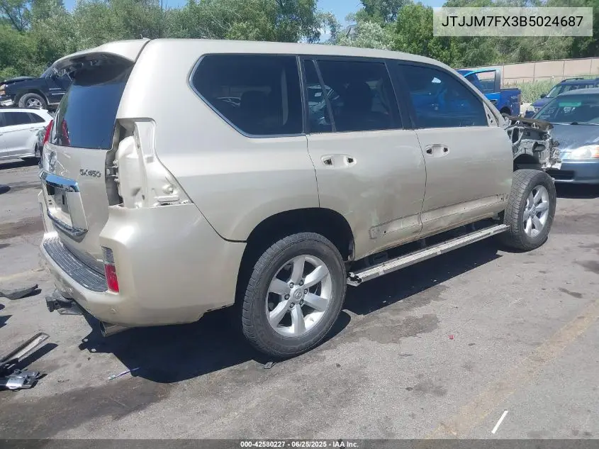 2011 Lexus Gx 460 Premium VIN: JTJJM7FX3B5024687 Lot: 42580227