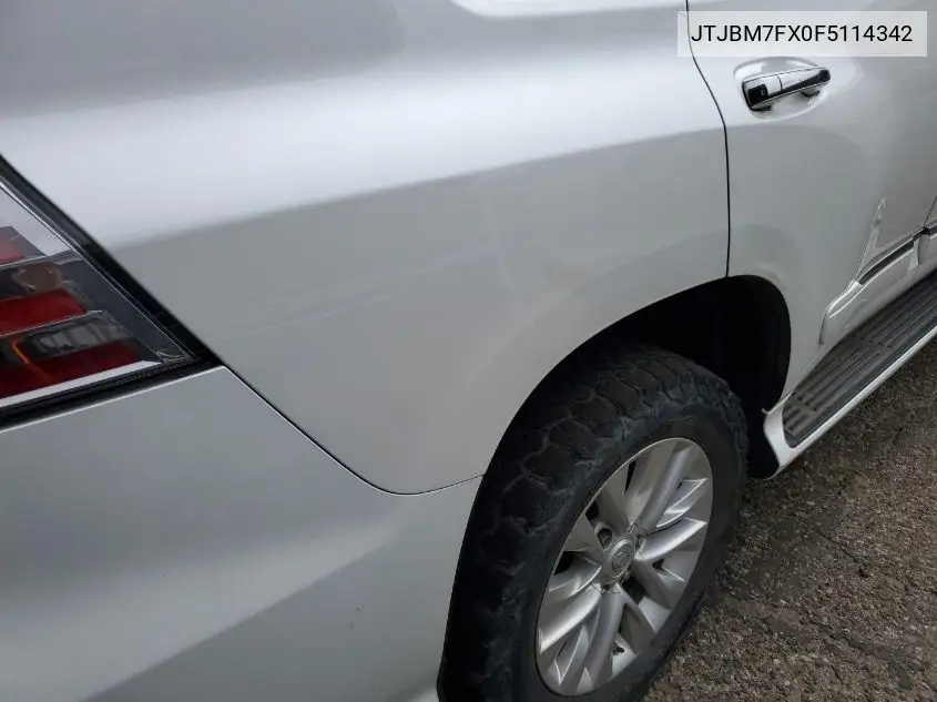 2015 Lexus Gx 460 VIN: JTJBM7FX0F5114342 Lot: 42246618