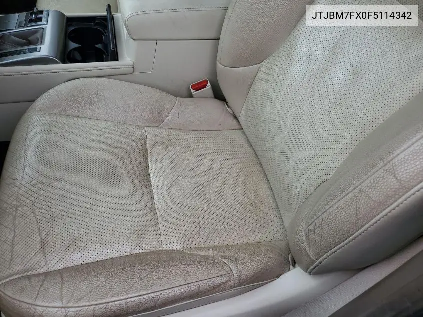 2015 Lexus Gx 460 VIN: JTJBM7FX0F5114342 Lot: 42246618