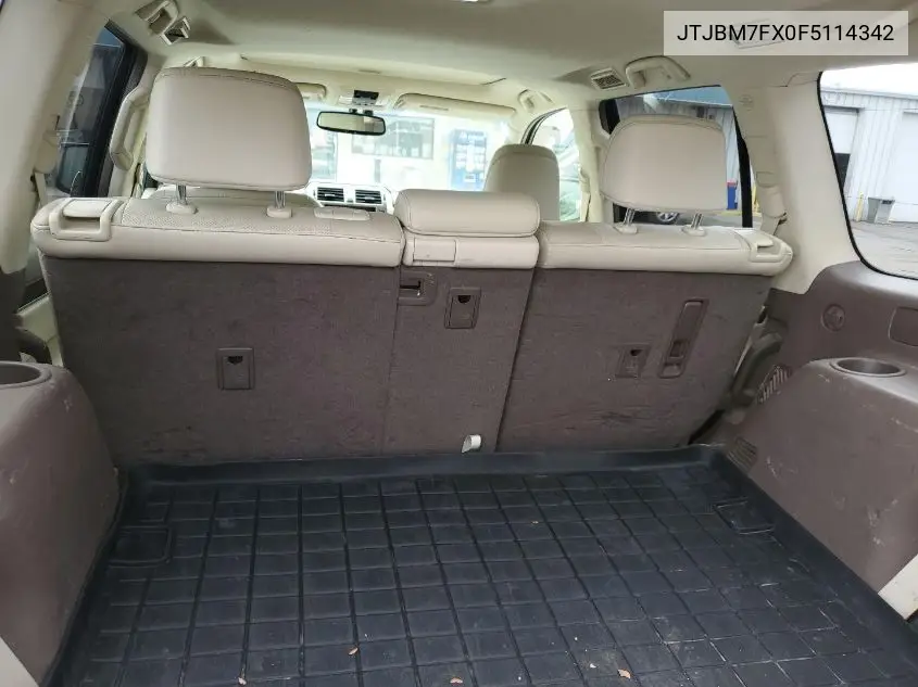 2015 Lexus Gx 460 VIN: JTJBM7FX0F5114342 Lot: 42246618