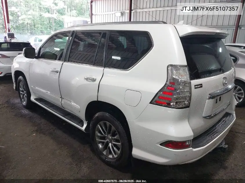 2015 Lexus Gx 460 Luxury VIN: JTJJM7FX6F5107357 Lot: 42607575