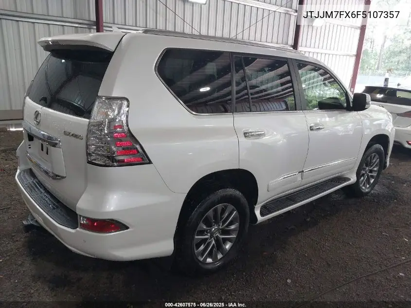 2015 Lexus Gx 460 Luxury VIN: JTJJM7FX6F5107357 Lot: 42607575