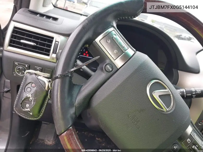 2016 Lexus Gx 460 VIN: JTJBM7FX0G5144104 Lot: 42556843