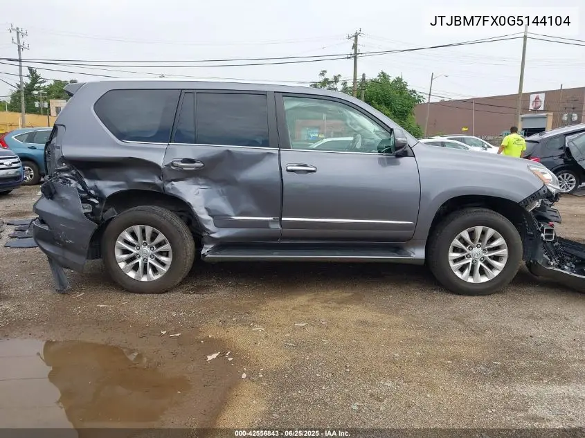 2016 Lexus Gx 460 VIN: JTJBM7FX0G5144104 Lot: 42556843
