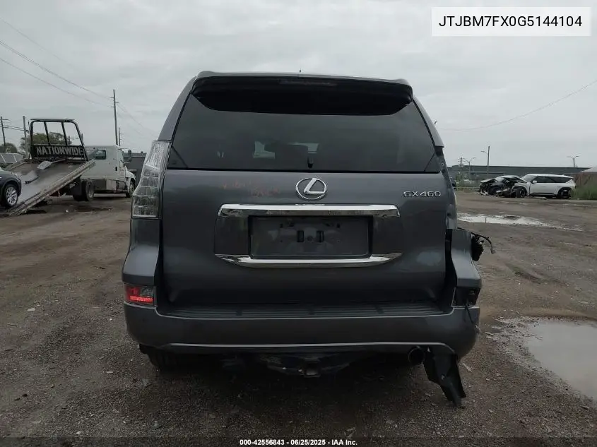 2016 Lexus Gx 460 VIN: JTJBM7FX0G5144104 Lot: 42556843